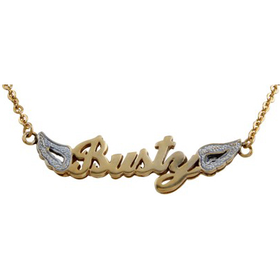 bling name necklace